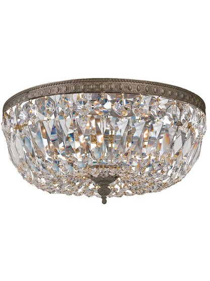 Carrington 12 inch Flush Mount Ceiling Light in English Bronze.